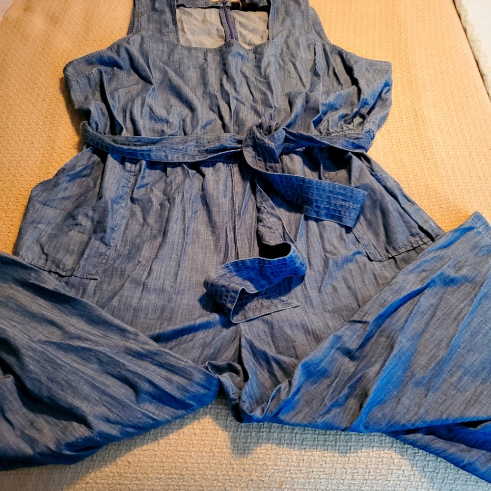 Lane Bryant Chambray Jumpsuit